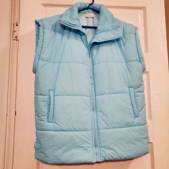 Going Upstate Oversized Puffer Vest - Blue, great condition, size XS - Picture 12 of 12